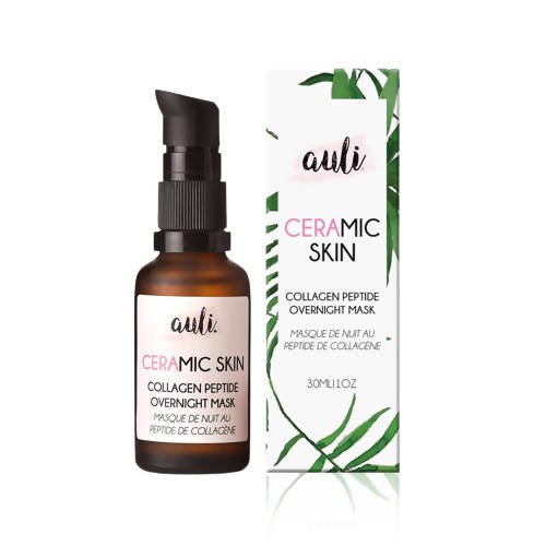 Auli Ceramic Skin Collagen Peptide Overnight Mask Face Serum - Distacart