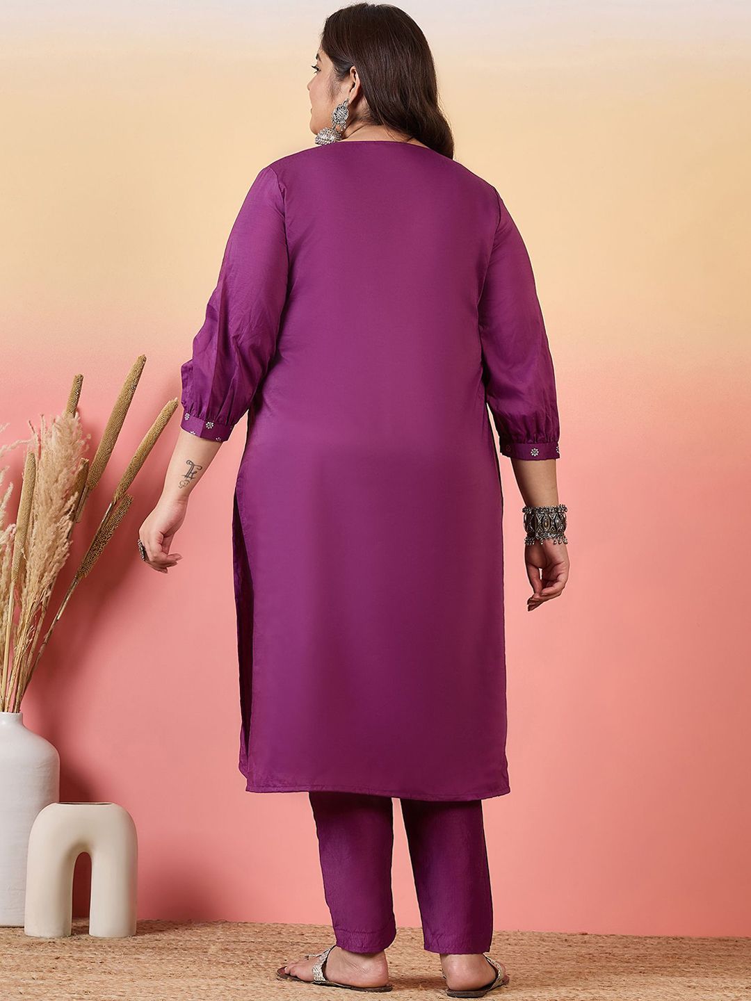 Sztori Women Floral Printed Regular Kurta with Trousers - Distacart