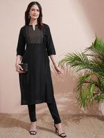 Thumbnail for Vishudh Women Embroidered Kurta - Distacart