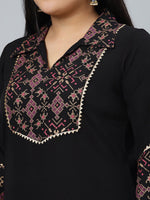 Thumbnail for Sztori Plus Size Ethnic Motifs Printed Regular Kurta with Trousers - Distacart