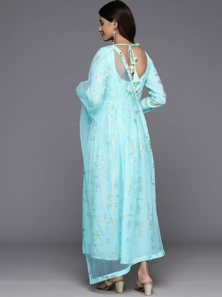 Ahalyaa Women's Traditional wear Dress - Blue - Distacart