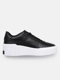 Thumbnail for Puma Women Cali Wedge Perforations Leather Sneakers