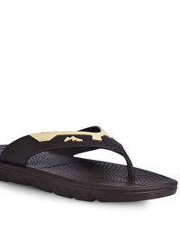 Thumbnail for Paragon Men Brown & Beige Printed Thong Flip-Flops