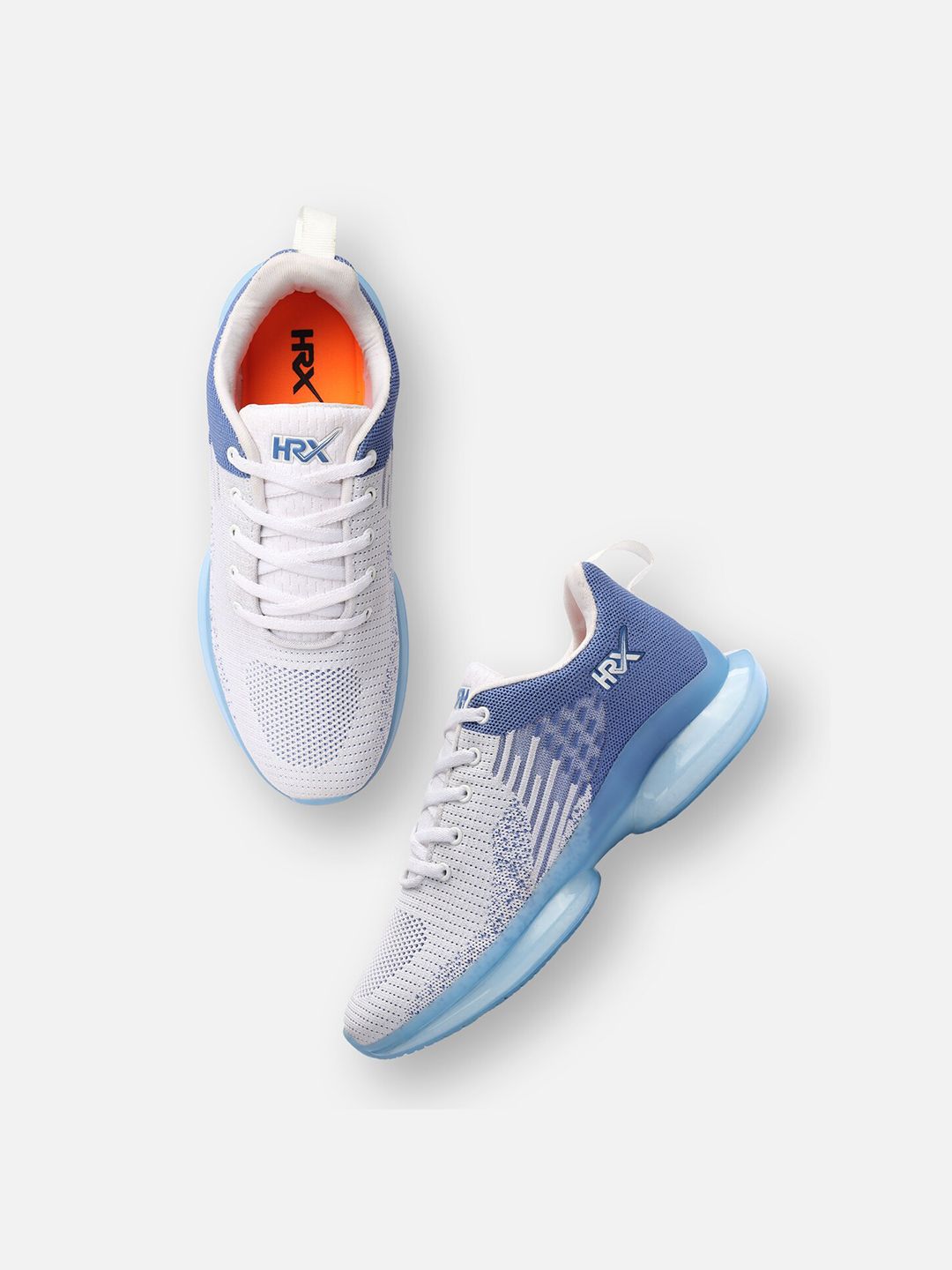HRX by Hrithik Roshan Men Blue Textile Flyknit Running Shoes