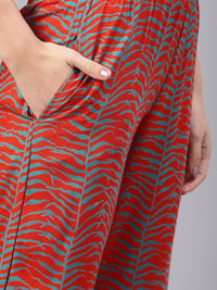 Thumbnail for Aks Women Paisley Printed Straight Kurta With Palazzos - Distacart