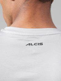 Thumbnail for Alcis Typography Printed Anti-Static Dry Tech Slim Fit Sports T-shirt - Distacart