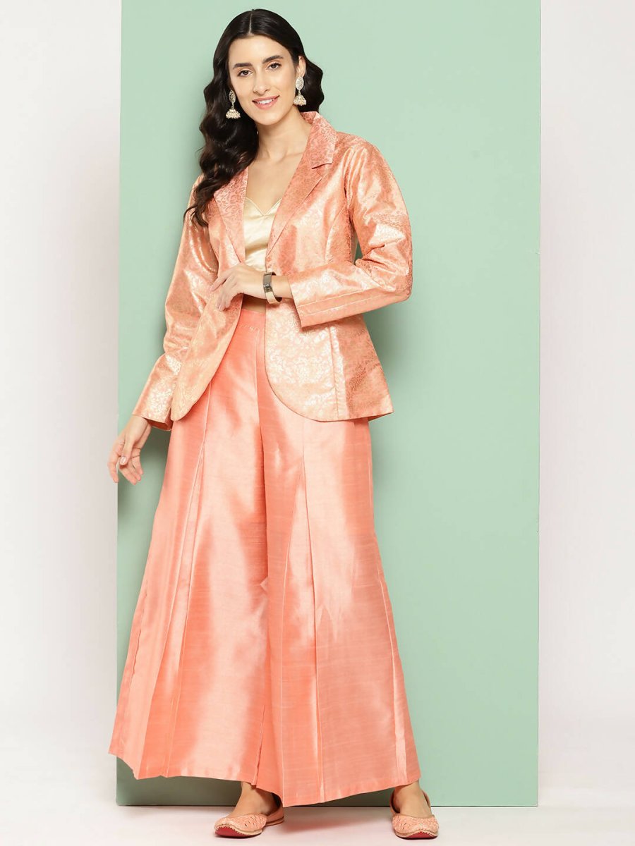 Ahalyaa Women's Traditional Wear Co-ods - Peach - Distacart