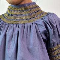 Thumbnail for ArthLife Indigo Smocked Dress - Distacart