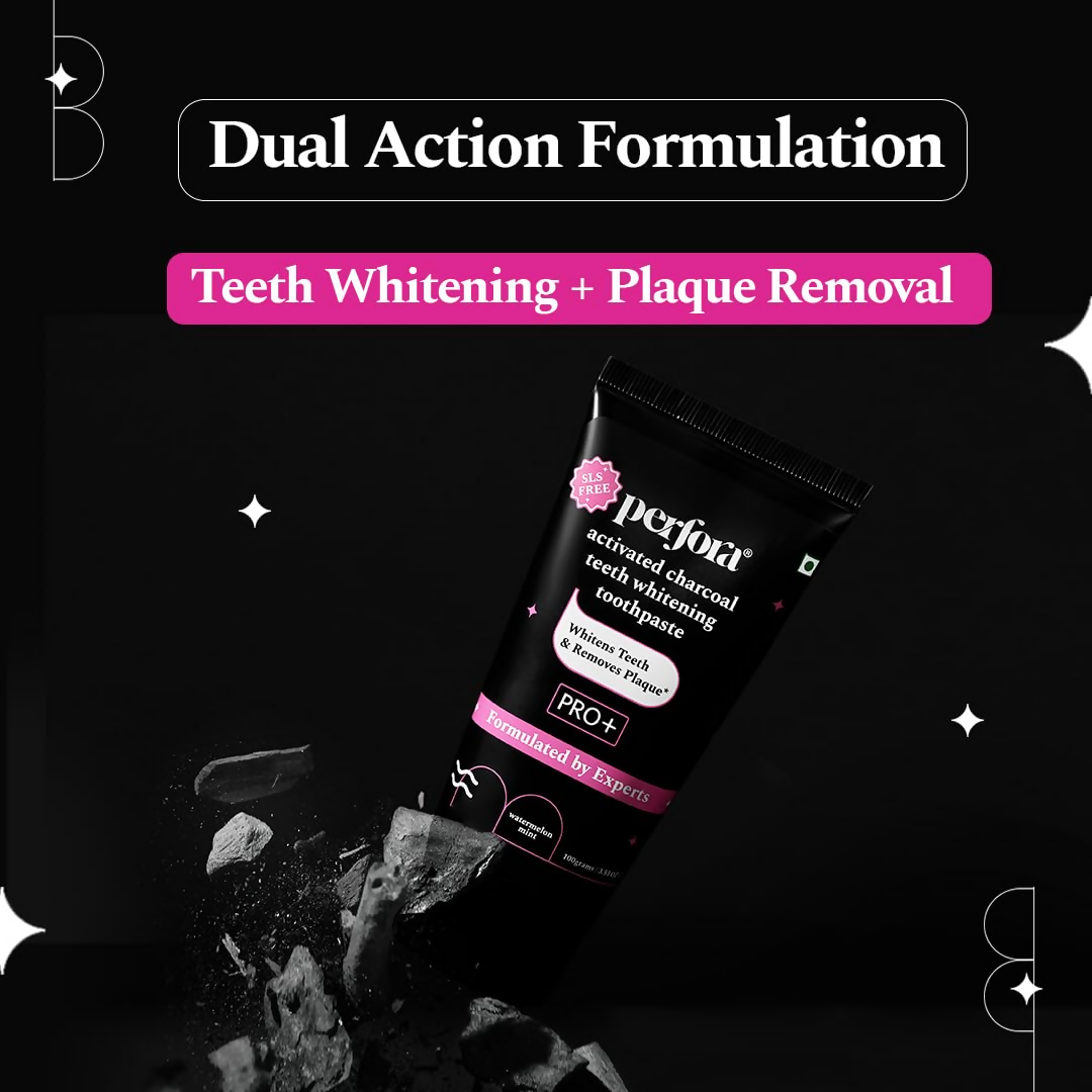 Perfora Activated Charcoal Whitening Toothpaste - Watermelon Mint - Distacart