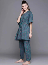 Thumbnail for https://cdn.shopify.com/s/files/1/0341/4805/7228/files/blue-printed-cotton-night-suit-libas-2-27530521936022.jpg?v=1738399830