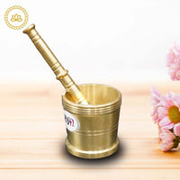 Thumbnail for Brass Mortar and Pestle - Embrace the Art of Traditional Grinding - Distacart