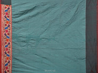Thumbnail for Brown Bandhani Paithani Silk Handloom Saree with Peacocks Border and Pallu Design - Global Threads - Distacart