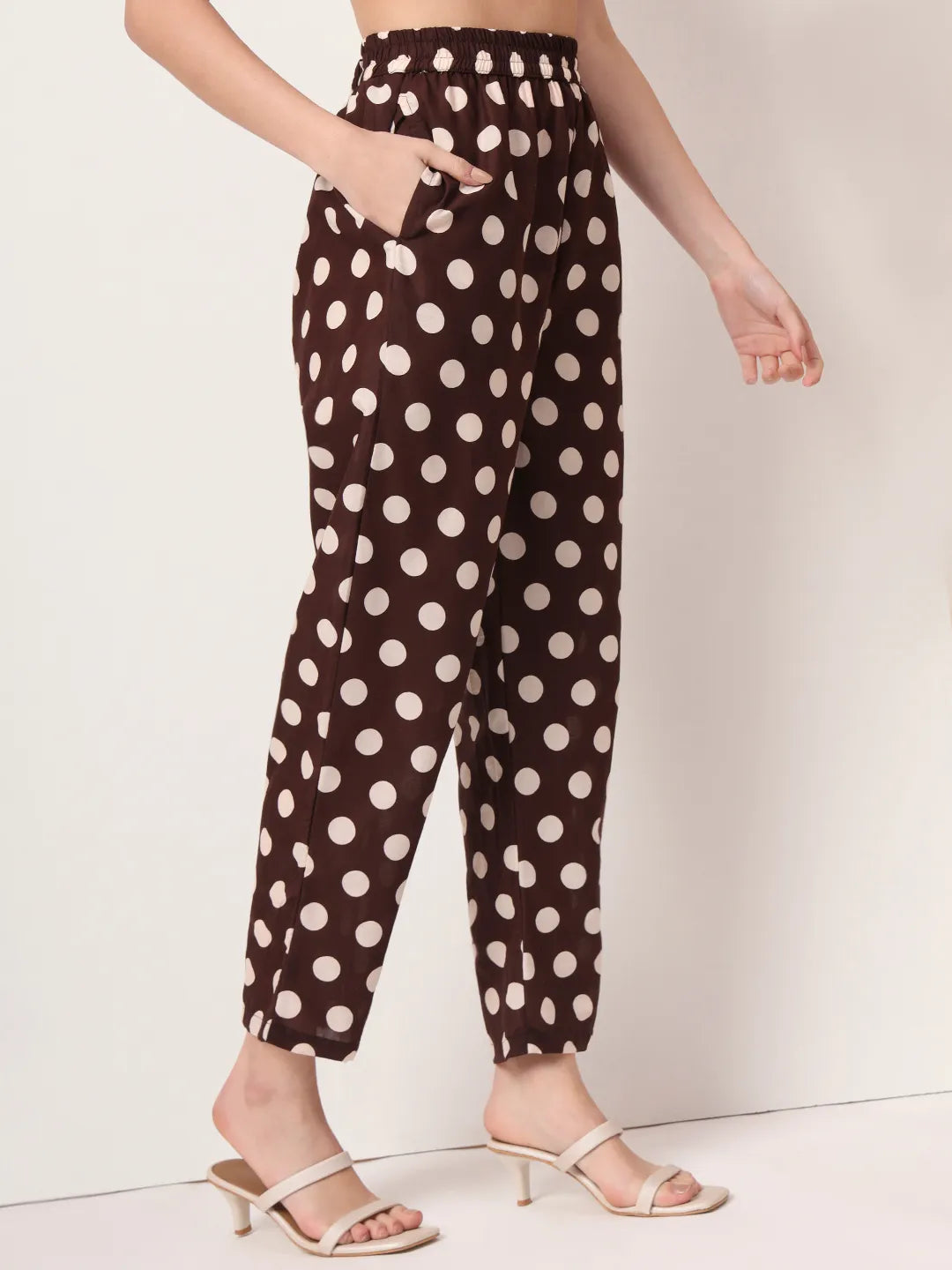 Yufta Brown Cotton Maternity Gathered Or Pleated Kurta Pants Set - Distacart
