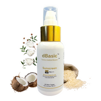 Thumbnail for dBasic Sunscreen SPF50 PA+++ UVA/UVB, Blue Light Filter, Rice Water, Shea Butter & No White Cast - Distacart