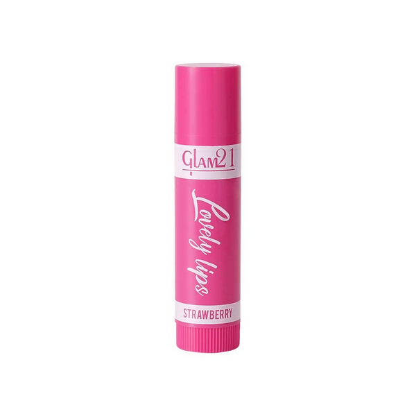 Glam21 Moisturizing Lip Balm Fruit Extract & Infused Active Ingredients - Strawberry - Distacart