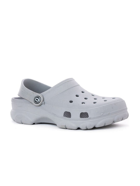 Khadims Men Grey Clogs Sandals