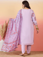 Thumbnail for Sztori Women Floral Printed Regular Kurta with Trousers & With Dupatta - Distacart