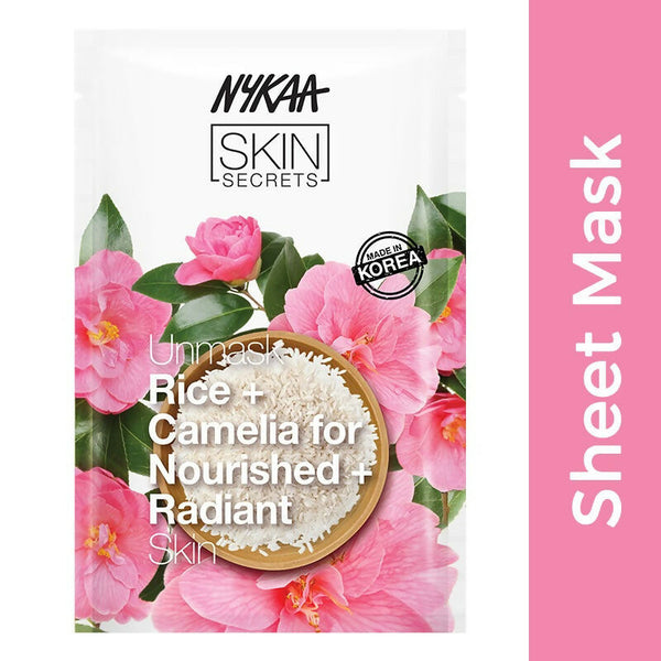 Nykaa Skin Secrets Exotic Indulgence Rice + Camellia Sheet Mask For Nourished & Radiant Skin - Distacart