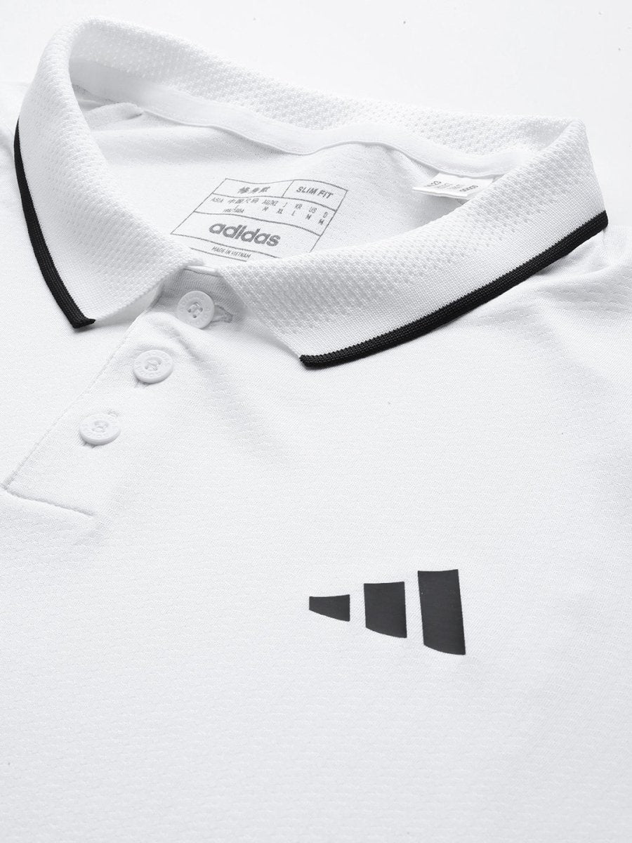 Adidas Men Freelift Polo Collar Slim Fit Tennis T-shirt - Distacart