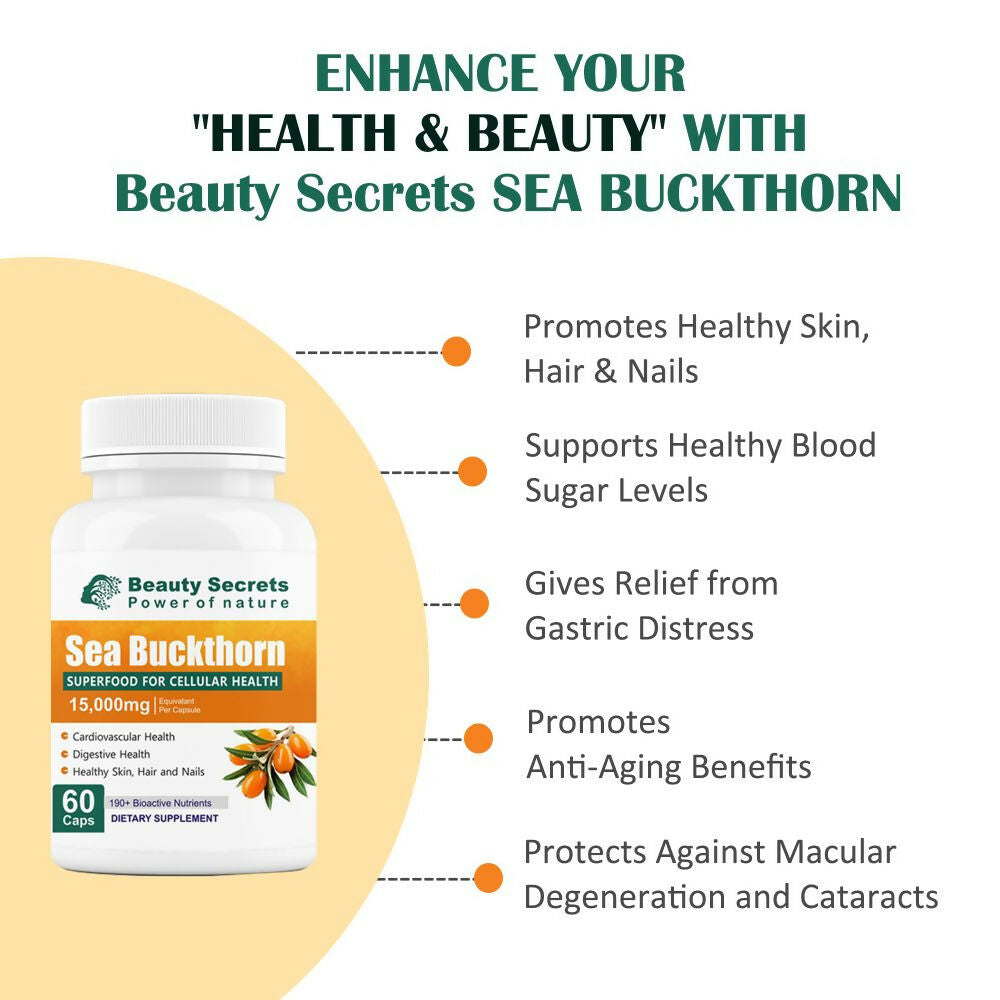 Beauty Secrets Himalayan Sea Buckthorn Capsules - Distacart