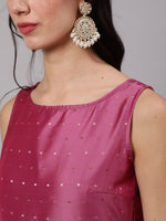 Thumbnail for Aks Woven Design Gotta Patti Anarkali Kurta - Distacart