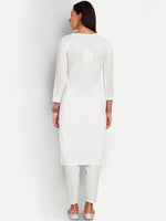 Thumbnail for ADA Floral Embroidered Chikankari Kurta - Distacart