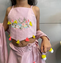 Thumbnail for ArthLife Onion Pink Lehenga Set - Distacart