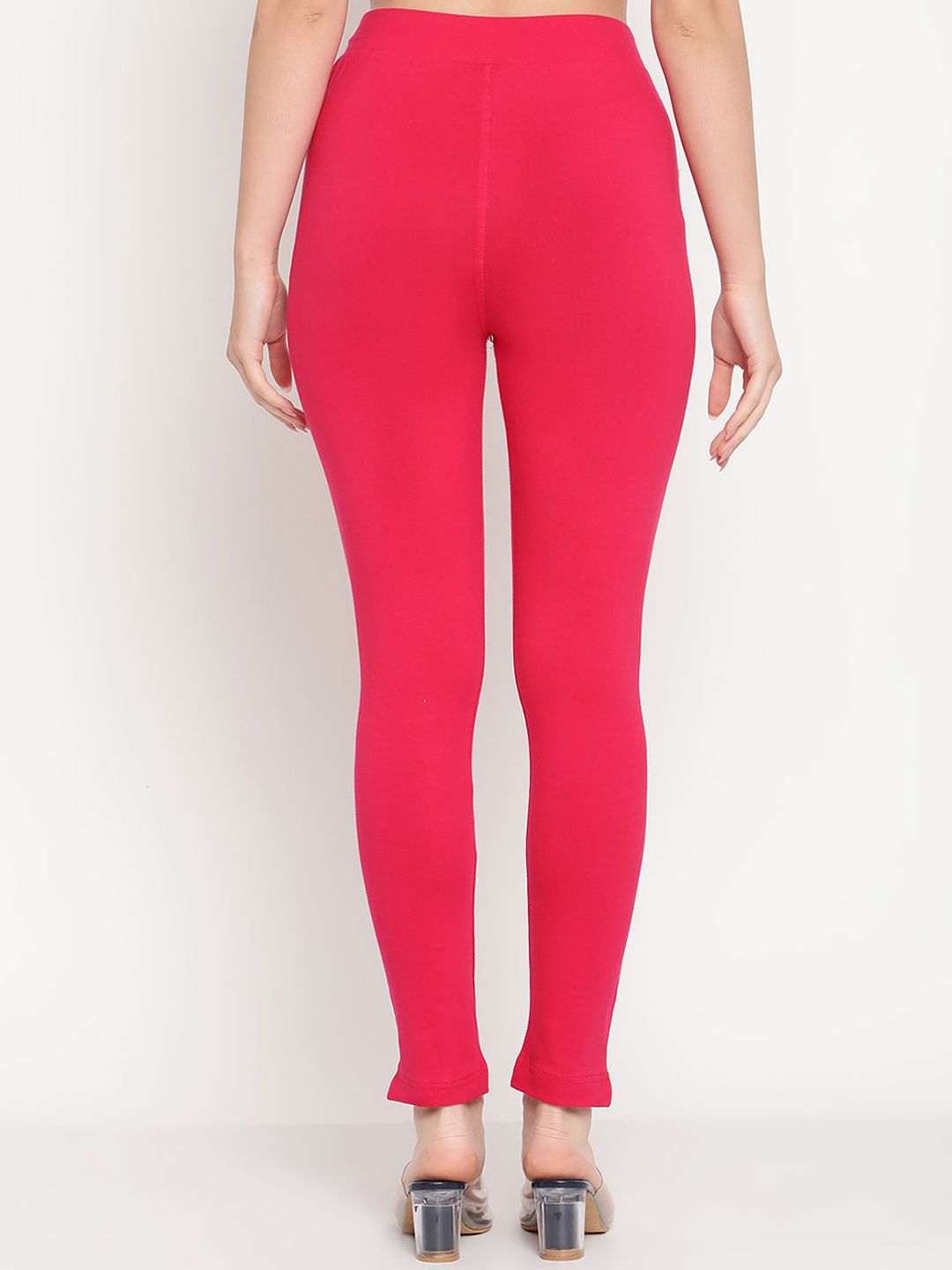 TAG 7 Women Magenta & Blue Pack of 2 Straight Fit Ankle-Length Leggings - Distacart