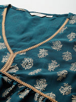 Thumbnail for Sztori Plus Size Ethnic Motifs Kurta Set - Distacart