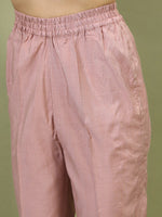 Thumbnail for Vishudh Women Pink Kurta with Trousers & With Dupatta - Distacart