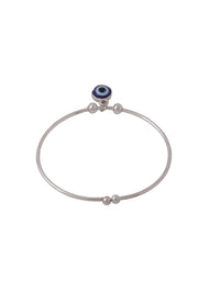 Thumbnail for NVR Women Silver Evil Eye Adjustable Bracelet - Distacart
