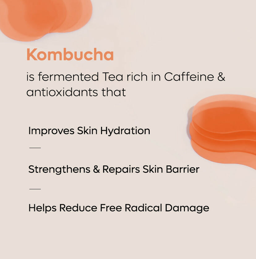 mCaffeine 4% Niacinamide Hydrogel Under Eye Patches with Kombucha Tea - Pigmentation & Brightening - Distacart