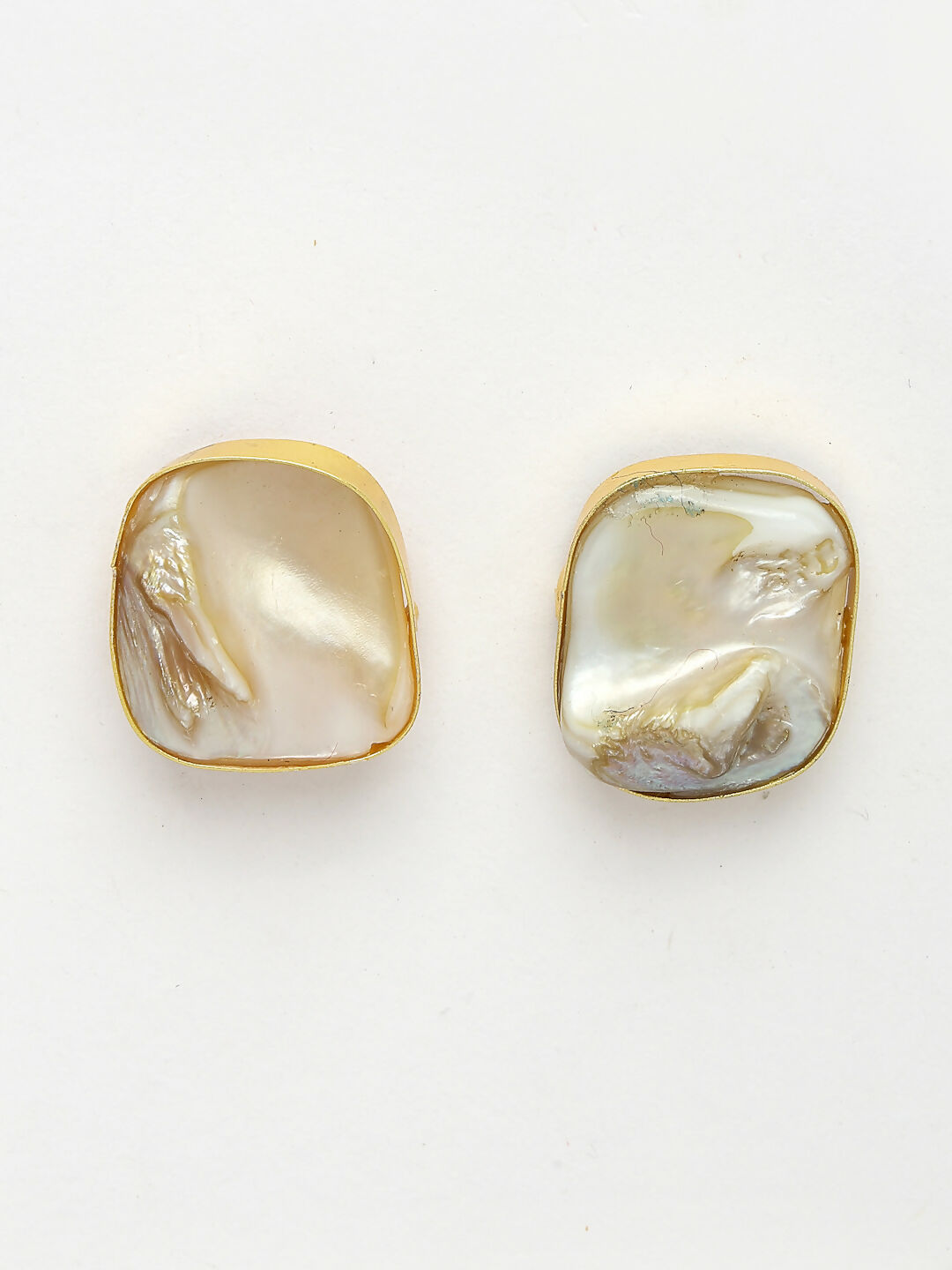 NVR Women's Gold-Plated Mother of Pearl Handcrafted Jewellery Set - Distacart