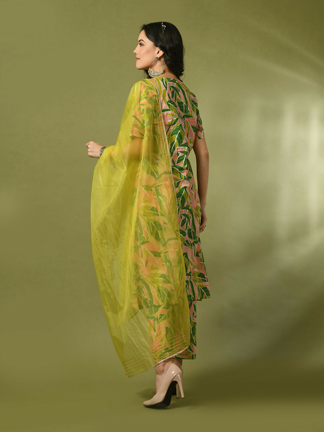 Myshka Women's Multi Printed Cotton Straight Party Kurta Set With Dupatta - Distacart