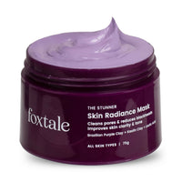 Thumbnail for Foxtale De-Tan Face Mask For Glowing Skin - Clay Mask with Lactic Acid For Tan Removal, Reduction in Blackheads, Instant Brightening