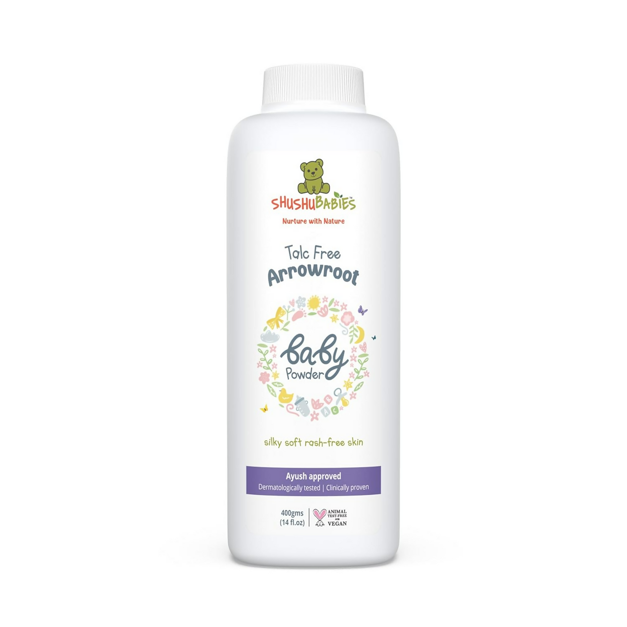 ShuShu Babies Talc Free Baby Powder with Arrowroot Extracts (under 0-3 Years Baby) - Distacart