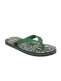 Thumbnail for Paragon Men Green Printed Rubber Slippers