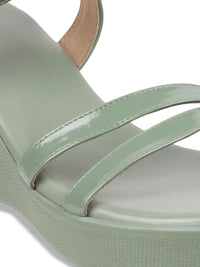 Thumbnail for Metro Open-Toe Wedge Heels