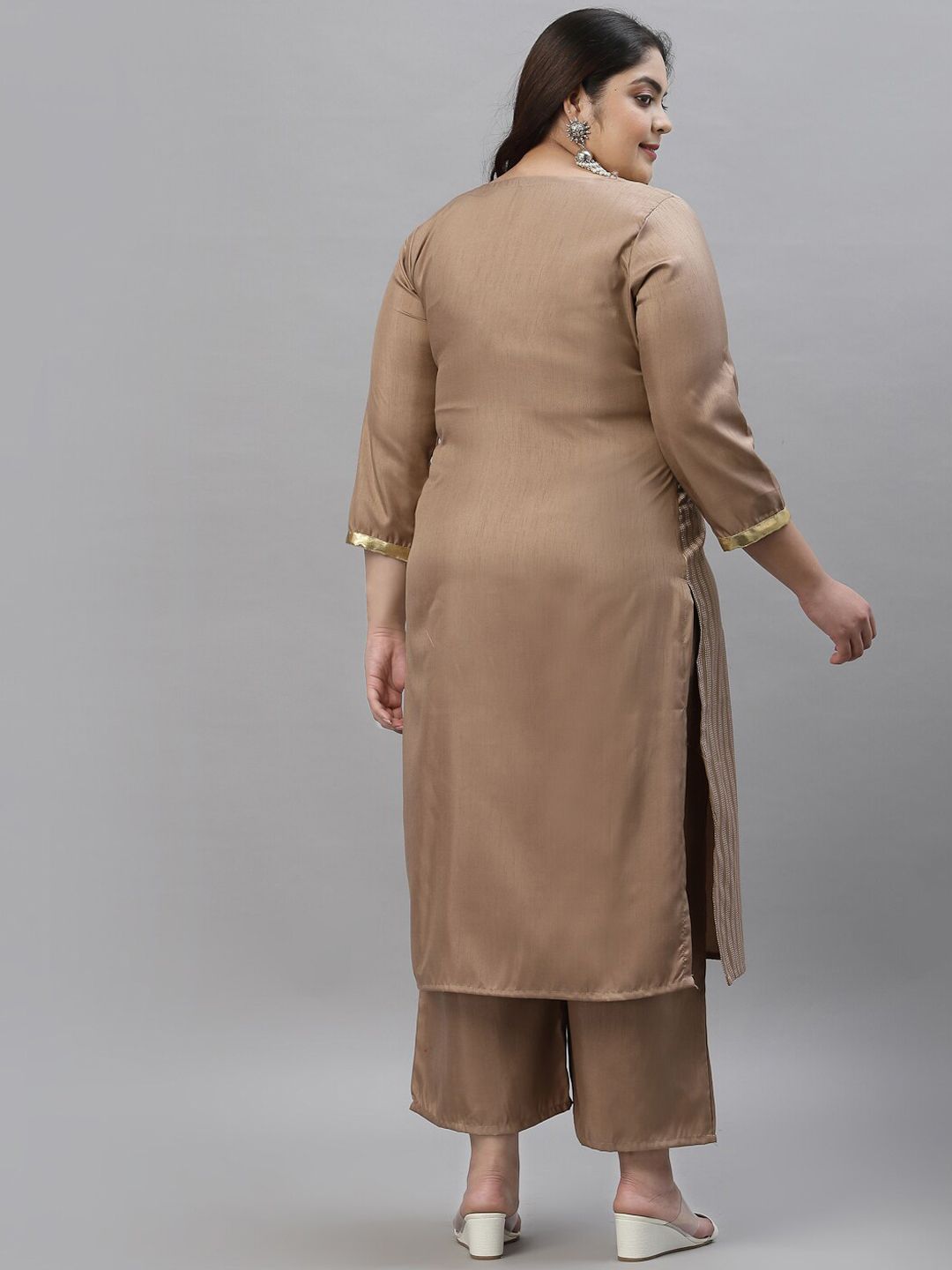 Sztori Ethnic Motifs Printed Regular Kurta with Palazzos - Distacart