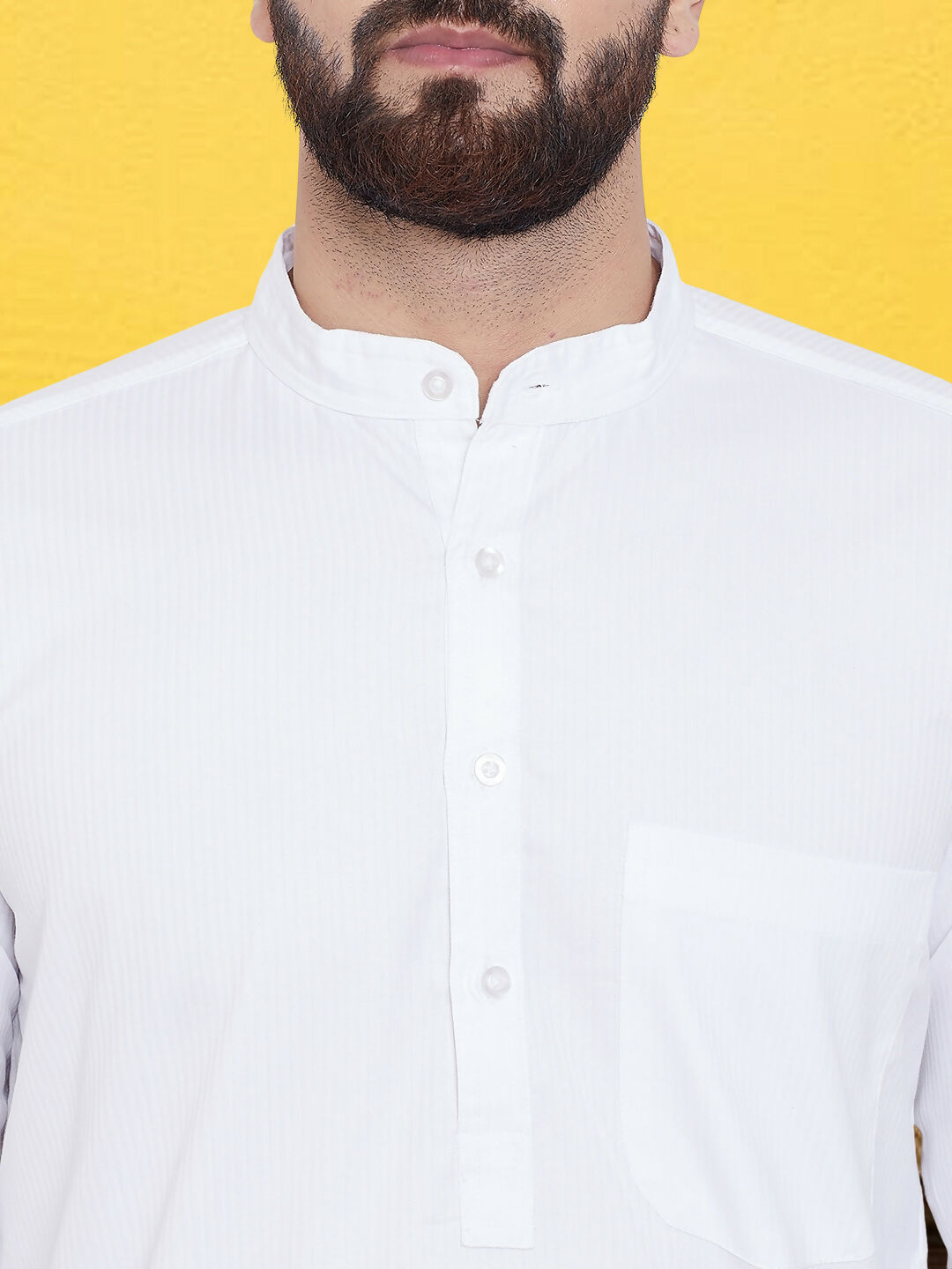 Even Apparels Men's Pure Cotton Self Design White Kurta - Distacart