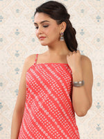 Thumbnail for Ode by House of Pataudi Ethnic Motifs Printed Pure Cotton Kurta - Distacart