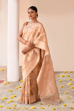 Thumbnail for Joban Fashion Gold Banarasi Tissue Saree