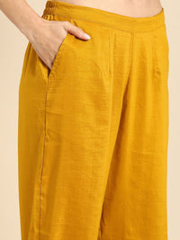 Thumbnail for Anouk Women Women Yellow Embroidered Kurta with Trouser & Dupatta - Distacart
