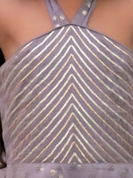 Thumbnail for Lil Drama Mehfil Grey Stylish Jumpsuit For Girls