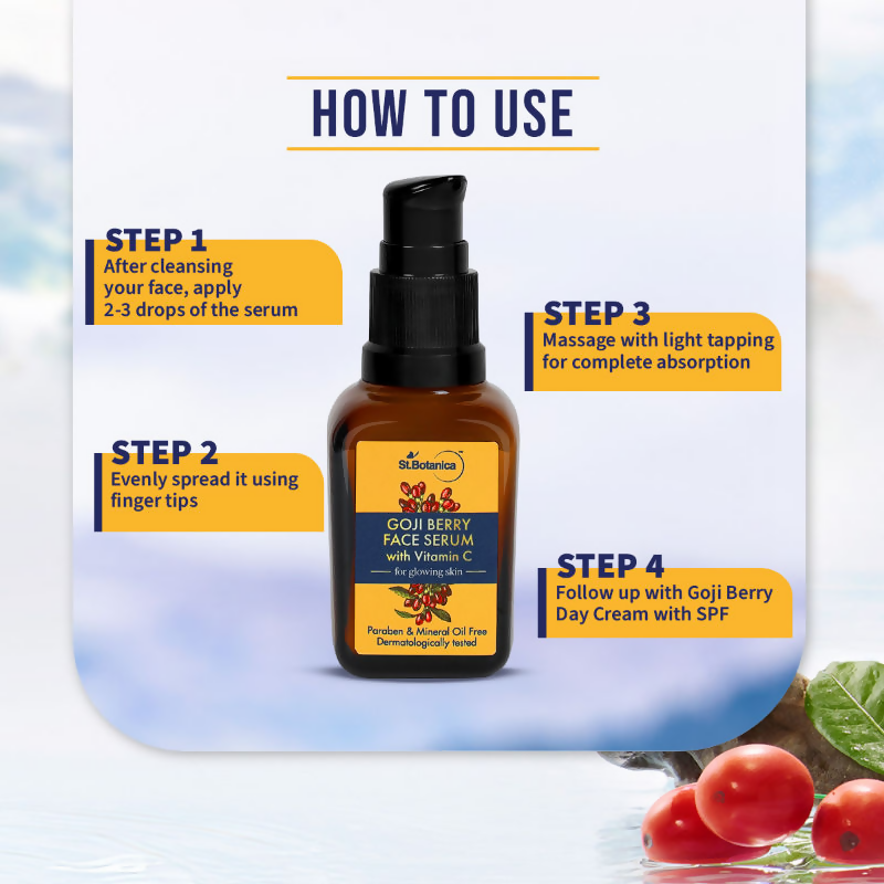 St.Botanica Goji Berry Face Serum With Goji Berry & Vitamin C For Youthful Glow