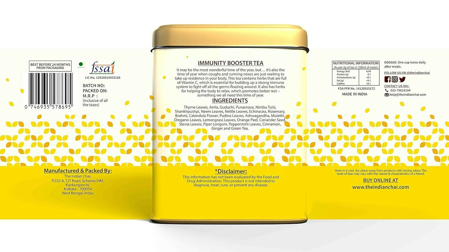 The Indian Chai - Immunity Booster Tea - Distacart