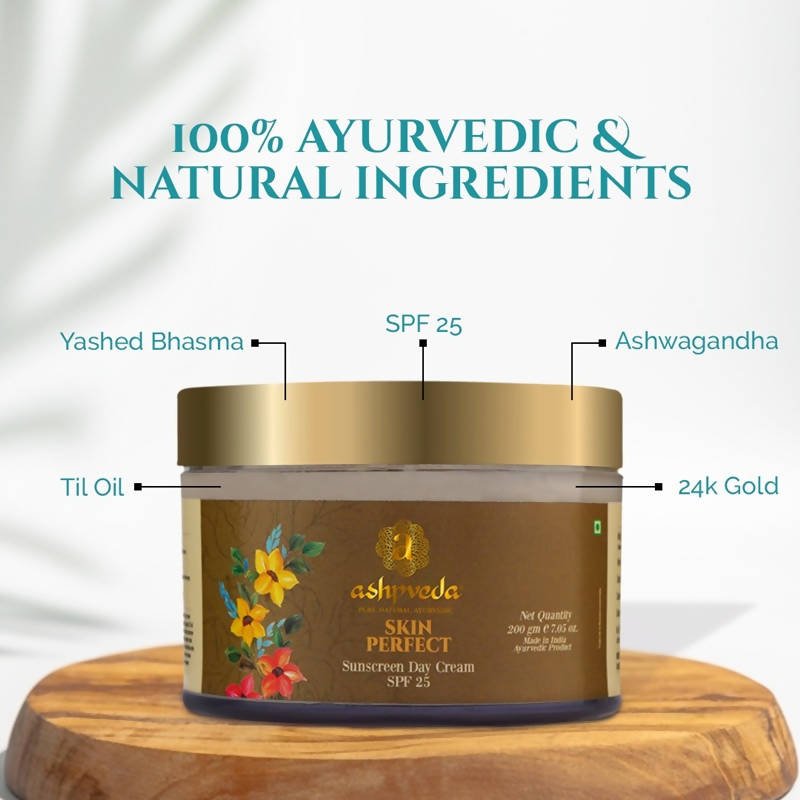 Ashpveda Skin Perfect Sunscreen Day Cream 25 SPF - Distacart
