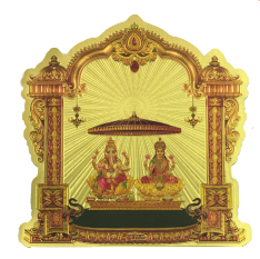 Stickerbazaar Micro Golden Mandir Sticker Regular