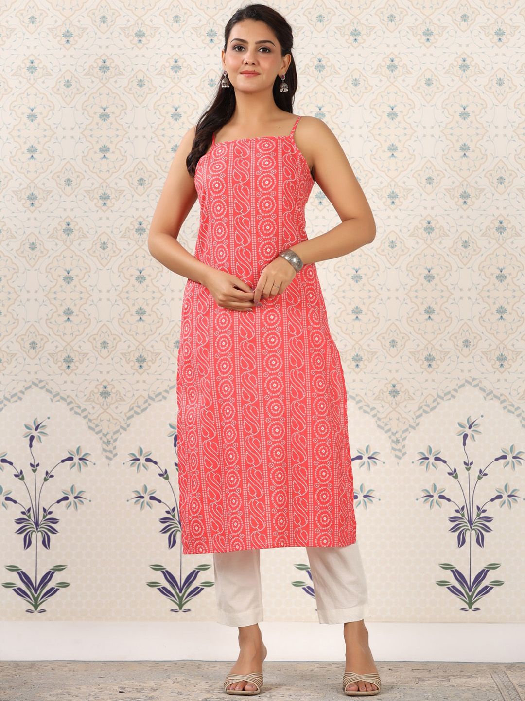 Ode by House of Pataudi Ethnic Motifs Printed Pure Cotton Kurta - Distacart