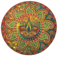 Thumbnail for Stickerbazaar Micro Golden Embossing Rangoli Stickers